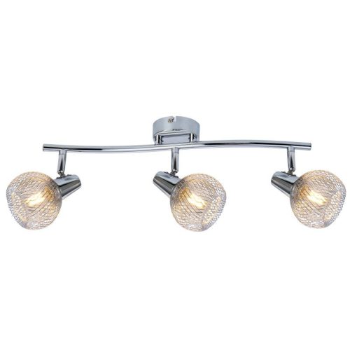 REALITY Loretto 3lt spot,chromesize:100*450*165mmmetal shade:∅100*80mm3*E14 bulb not incl.