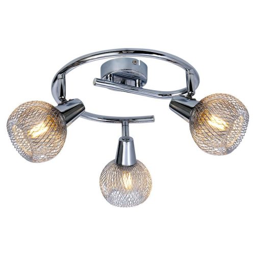 REALITY Loretto 3lt G shape spot,chromesize:∅460*165mmmetal shade:∅100*80mm3*E14 bulb not incl.