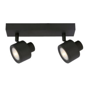 Spot világítás - REALITY Emerson spot 2-ltmetal blackfor 2 x GU10, max. 50W without bulb - REAL-837002-30