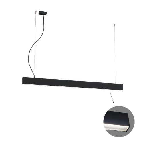 VIOKEF Linear Suspended L1420 3000K Black Microprismatic - VIO-3916-00142-3-B-M-D3