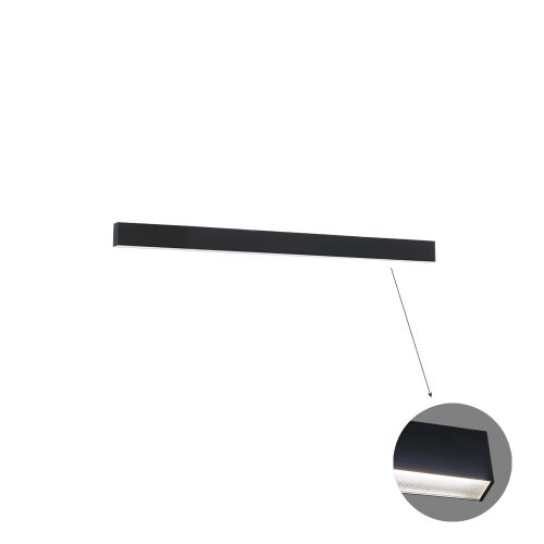 VIOKEF Linear Ceiling L580 3000K Black Microprismatic Dim - VIO-3916-01058-3-B-M-D3