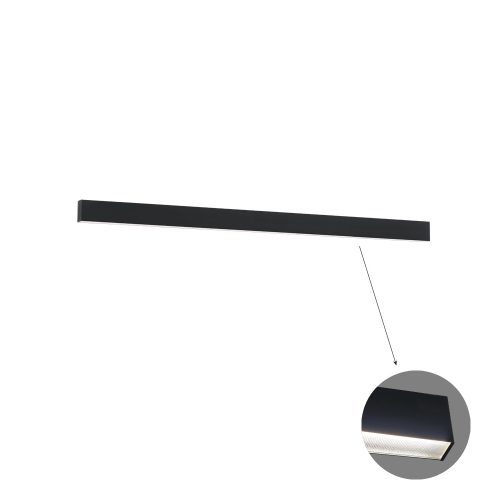 VIOKEF Linear Ceiling L1420 3000K Black Microprismatic Di - VIO-3916-01142-3-B-M-D3