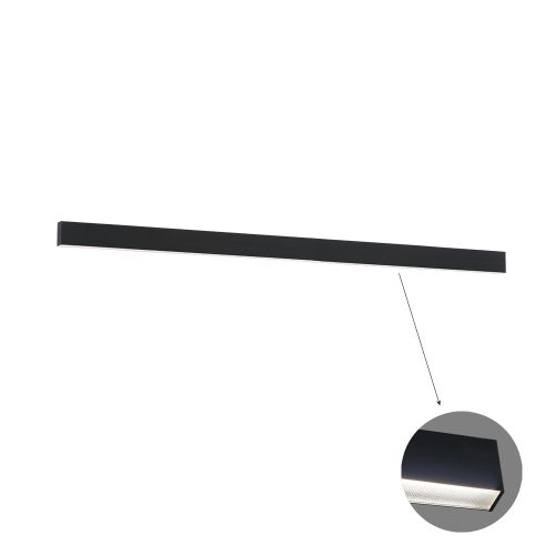 VIOKEF Linear Ceiling L2260 3000K Black Microprismatic Ci - VIO-3916-01226-3-B-M-N