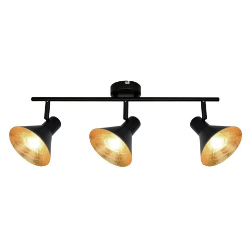 VIOKEF 3/Lights Spot Black/Gold Harvey - VIO-4167200