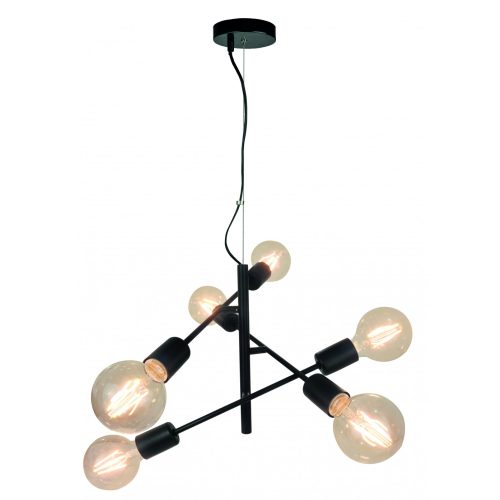 VIOKEF 6/L Pendant Light Black Freestyle - VIO-4193100