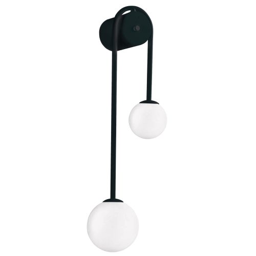 VIOKEF Wall Lamp 2/Lights Black Polina - VIO-4266300